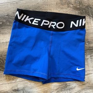 Royal blue Nike Pro 3” Short